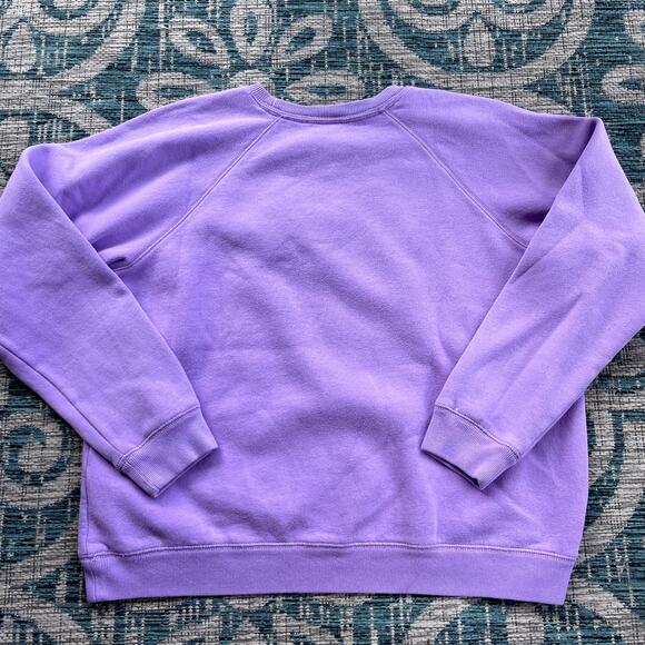Bundle Izod Golf Classix Embroidered Logo Crewneck Sweatshirt Purple and Blue - Picture 5 of 11